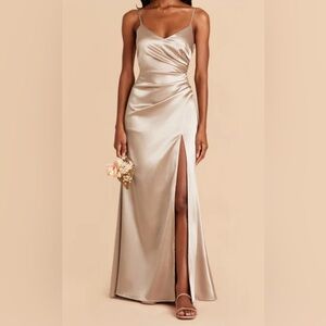 Birdy grey dress - Catherine Dress -
Shiny Satin Neutral Champagne XS - Like new